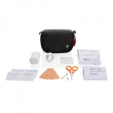 Logotrade promotional item image of: RCS recycled nubuck PU pouch first aid set mailable