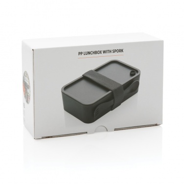 Logo trade promotional product photo of: PP lunchbox with spork