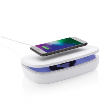 Logotrade corporate gift picture of: UV-C steriliser box with 5W wireless charger