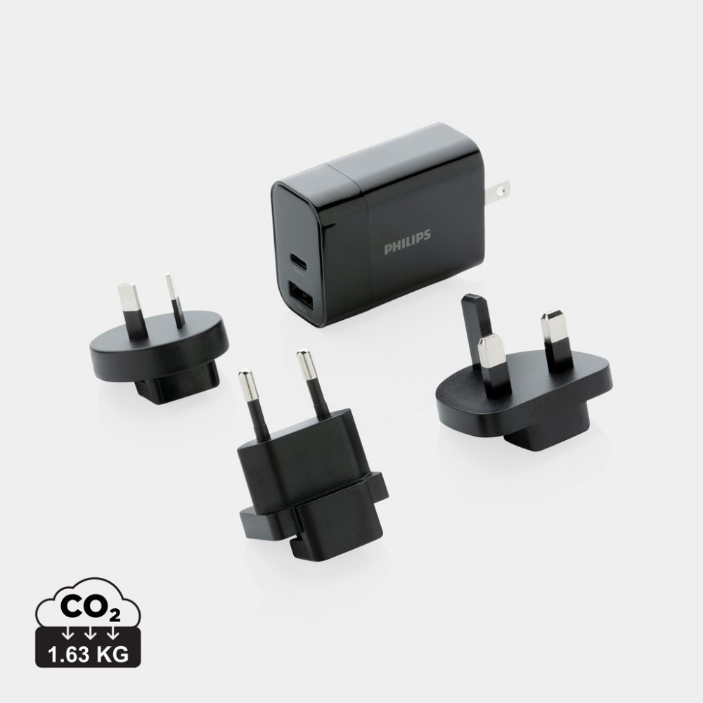 Logo trade promotional gifts image of: Philips ultra fast PD travel charger