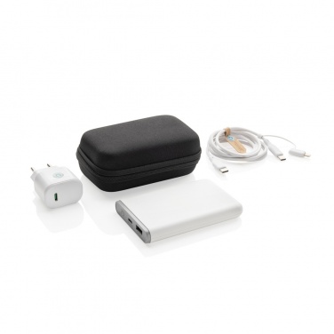 Logotrade corporate gifts photo of: Surge RCS recyled PET 20W type C 3 pcs charging set