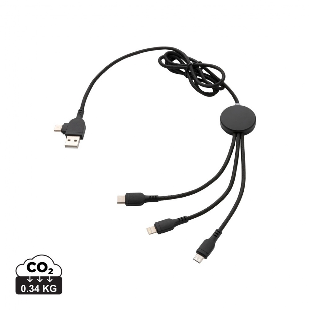 Logotrade corporate gift picture of: Light up logo 6-in-1 cable