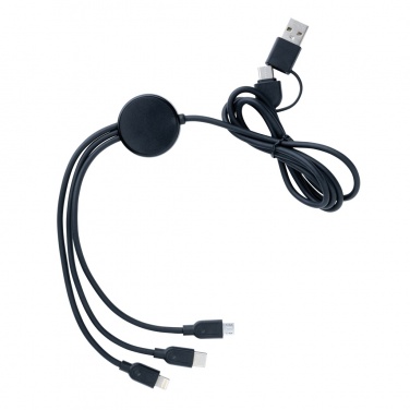 Logo trade corporate gift photo of: RCS recycled TPE and recycled plastic 6-in-1 cable