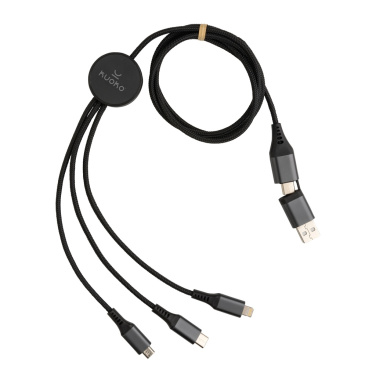 Logo trade promotional products image of: Terra RCS recycled aluminium 120cm 6-in-1 cable