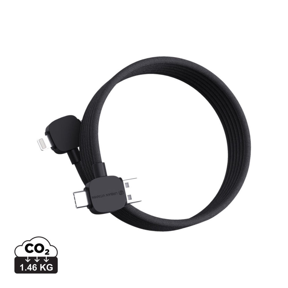 Logo trade advertising product photo of: Urban Vitamin Stockton 65W RCS RTPE/RPET magnetic cable