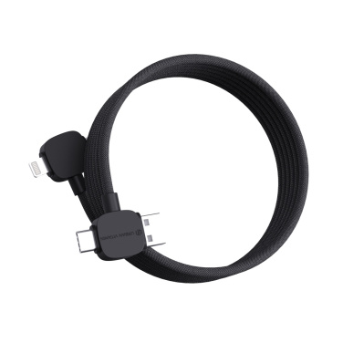 Logo trade promotional merchandise picture of: Urban Vitamin Stockton 65W RCS RTPE/RPET magnetic cable