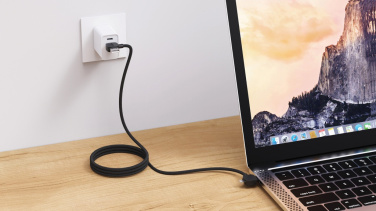 Logo trade promotional items picture of: Urban Vitamin Stockton 65W RCS RTPE/RPET magnetic cable