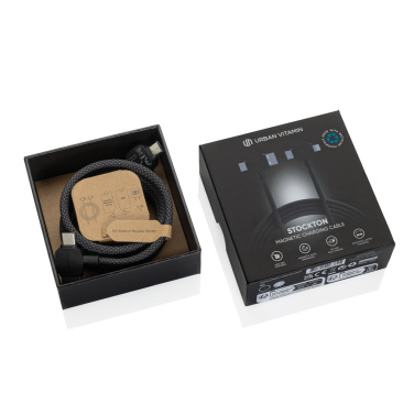 Logo trade business gifts image of: Urban Vitamin Stockton 65W RCS RTPE/RPET magnetic cable
