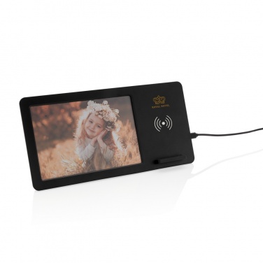 Logo trade promotional merchandise photo of: 5W Wireless charger and photo frame