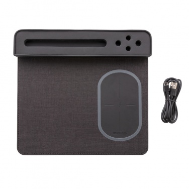 Logo trade promotional merchandise picture of: Air mousepad with 5W wireless charging and USB