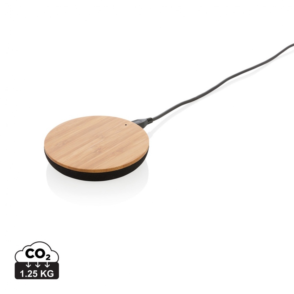 Logotrade corporate gift picture of: Bamboo X 5W wireless charger