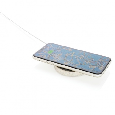 Logotrade advertising product image of: Wheat Straw 5W round wireless charging pad