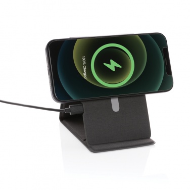 Logo trade promotional giveaway photo of: Artic Magnetic 10W wireless charging phone stand