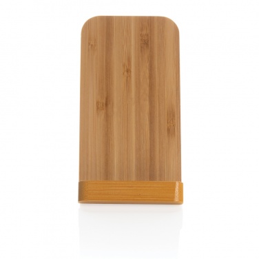 Logotrade promotional item picture of: Bamboo 5W wireless charging stand