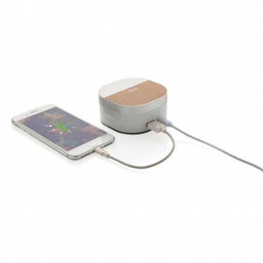 Logo trade promotional giveaway photo of: Aria 5W Wireless Charging Digital Clock