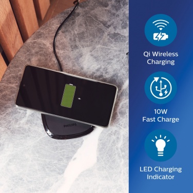 Logotrade promotional product picture of: Philips 10W Qi wireless charger