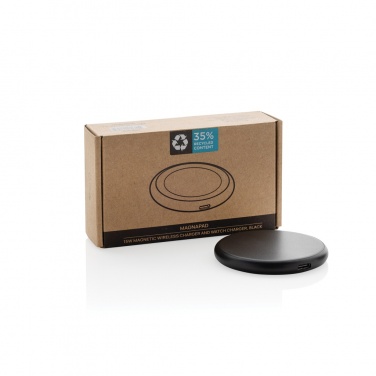 Logo trade advertising products image of: Magnapad 15W RCS rplastic magnetic 3 in 1 charging pad