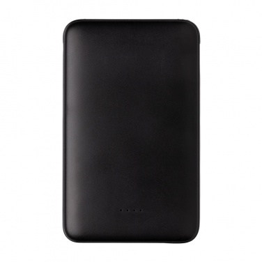 Logo trade promotional item photo of: 5.000 mAh Pocket Powerbank with integrated cables