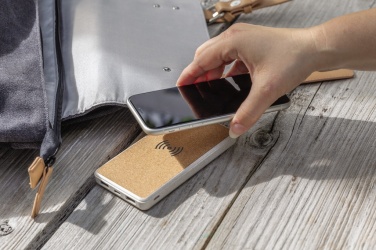 Logotrade promotional products photo of: Cork and Wheat Straw 8.000 mAh 5W wireless powerbank