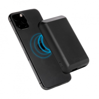 Logo trade corporate gifts picture of: Magnetic 5.000 mAh 5W wireless powerbank
