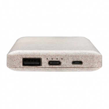 Logo trade promotional merchandise image of: 10.000 mah wheat straw powerbank