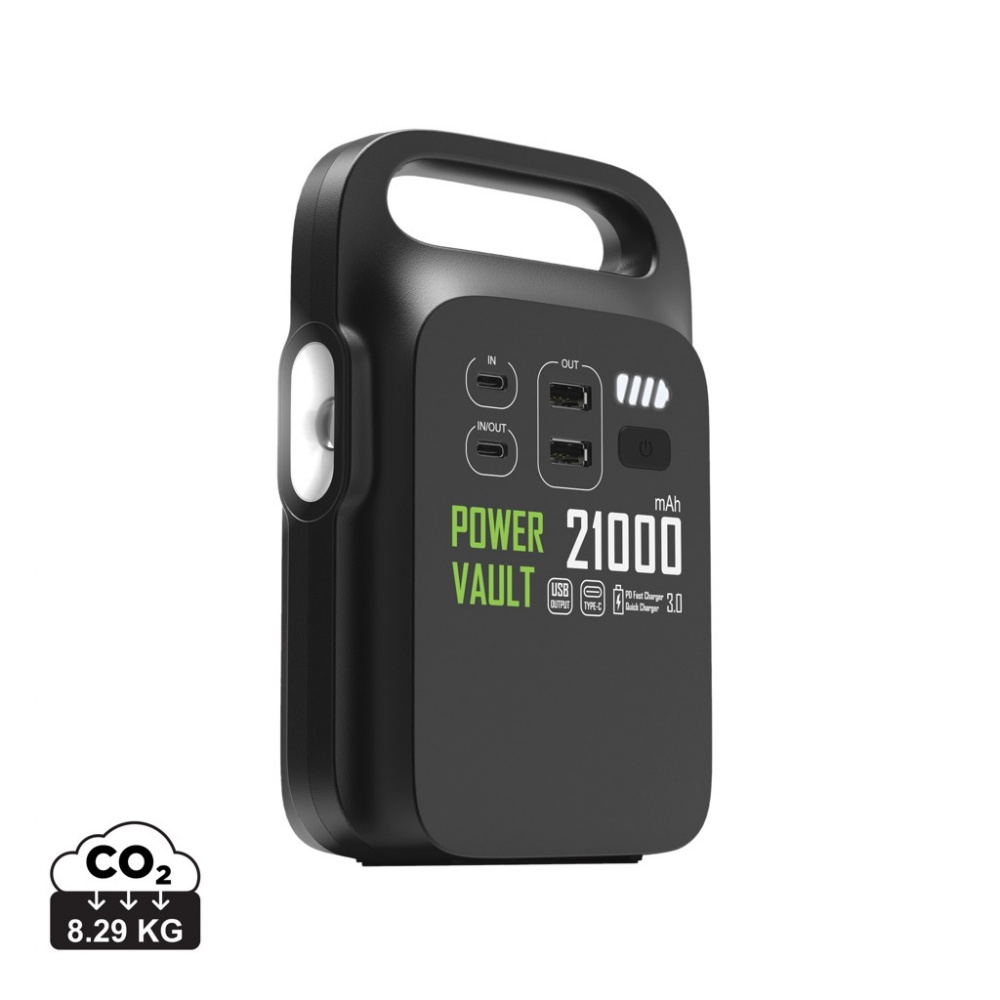 Logotrade promotional merchandise photo of: Power Vault RCS rplastic 21000 mAh portable power station