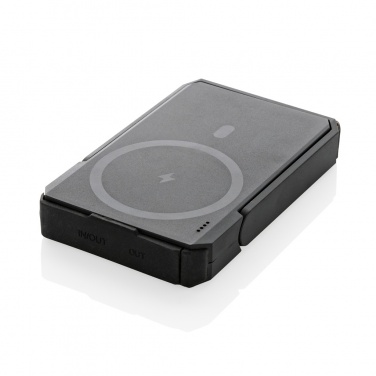 Logo trade promotional giveaway photo of: Skywave RCS rplastic solar powerbank 5000 mAh 10W wireless