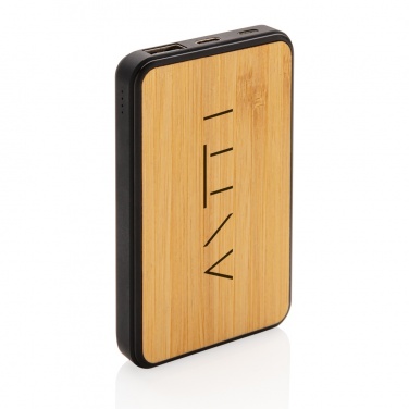 Logo trade promotional merchandise image of: RCS recycled plastic 5.000 mAh Powerbank