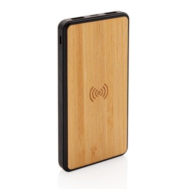 Logotrade advertising product picture of: RCS recycled plastic 8000 mAh Wireless Powerbank