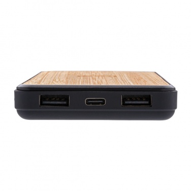 Logo trade promotional product photo of: RCS recycled plastic 8000 mAh Wireless Powerbank