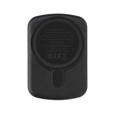 Logotrade corporate gift image of: MagBoost RCS recycled plastic 5000 mah magnetic powerbank
