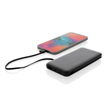 Logo trade business gift photo of: Lockhart RCS recycled plastic 10.000 with integrated cables