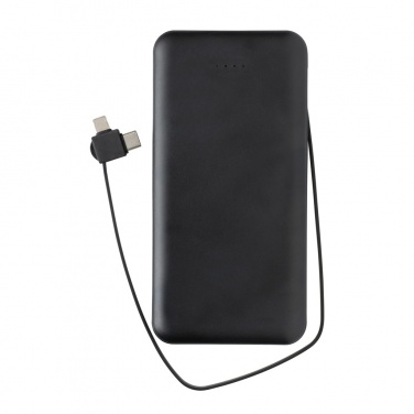 Logo trade promotional products picture of: Lockhart RCS recycled plastic 10.000 with integrated cables
