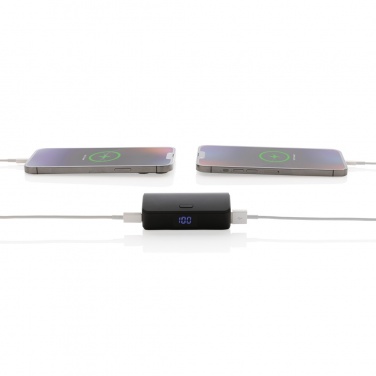 Logo trade business gifts image of: FlashCharge RCS rplastic 5000 mah fast charge powerbank