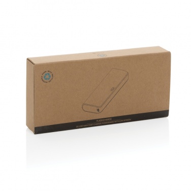 Logo trade business gift photo of: FlashCharge RCS rplastic 20000 mah fast charge powerbank