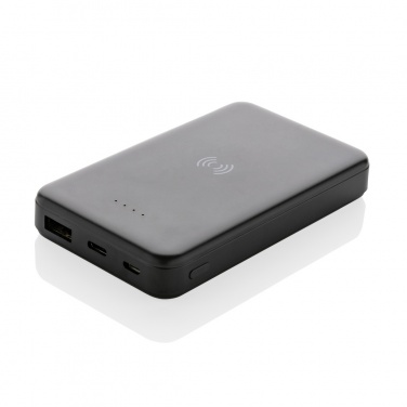 Logotrade promotional products photo of: RCS recycled plastic 5.000 mAh 5W wireless powerbank