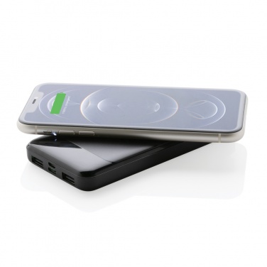 Logotrade promotional items photo of: RCS standard recycled plastic wireless powerbank