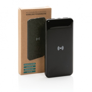 Logotrade promotional giveaways photo of: RCS standard recycled plastic wireless powerbank