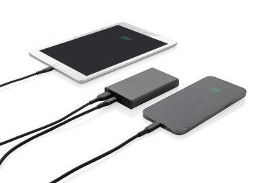 Logo trade promotional merchandise image of: Terra RCS recycled aluminium powerbank 5.000 mAh