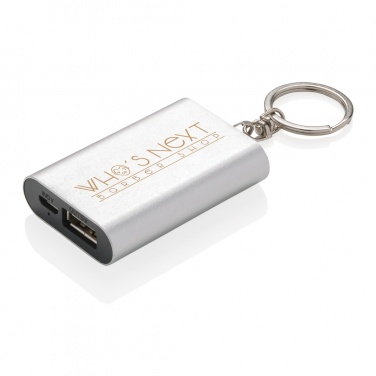 Logo trade business gifts image of: 1.000 mAh keychain powerbank