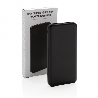 Logo trade promotional merchandise image of: High Density 10.000 mAh Pocket Powerbank