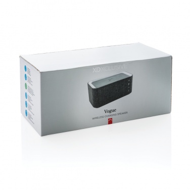 Logo trade promotional giveaways image of: Vogue wireless charging speaker