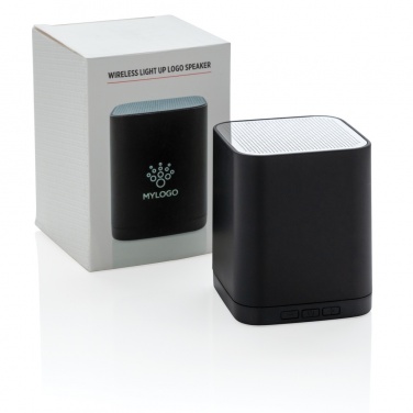 Logotrade promotional giveaways photo of: Light up logo wireless speaker
