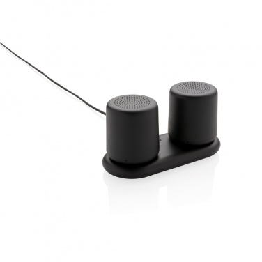 Logo trade promotional gifts image of: Double induction charging speaker