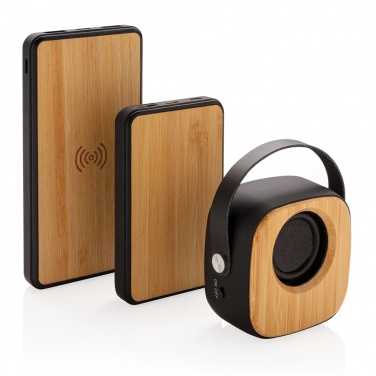 Logo trade promotional product photo of: Bamboo 3W Wireless Fashion Speaker