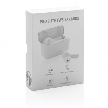Logo trade promotional giveaways image of: Pro Elite TWS earbuds