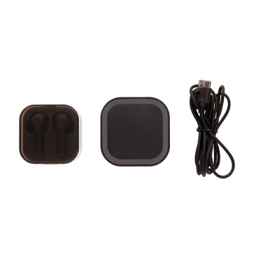 Logotrade promotional product picture of: TWS earbuds in wireless charging case
