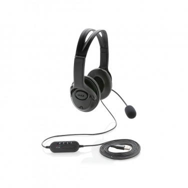 Logo trade advertising product photo of: Over ear wired work headset