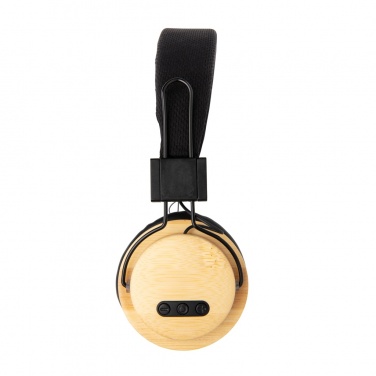 Logo trade promotional merchandise photo of: Bamboo wireless headphone