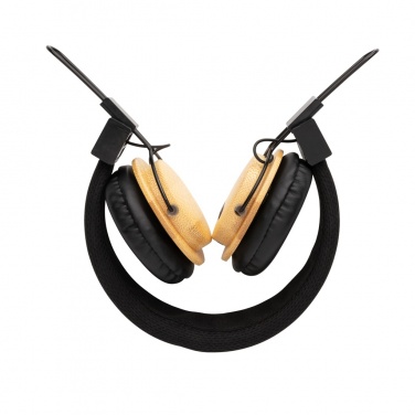 Logotrade promotional products photo of: Bamboo wireless headphone
